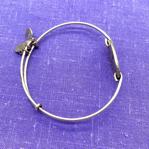 Vintage Alex & Ani silver toned religious bracelet with St. Christopher π - Picture 2 of 8